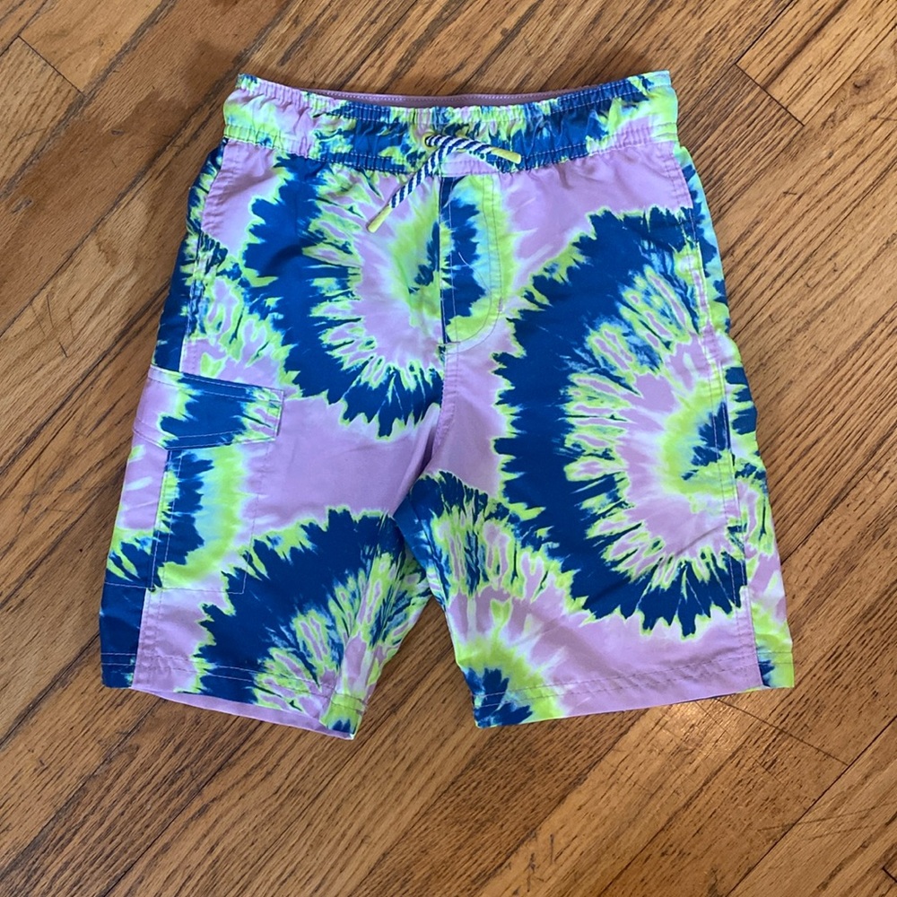 Cat & Jack Tie-Dyed Swim Trunks -  S 6/7